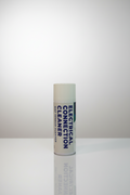 Can of electrical connection cleaner on a white surface
